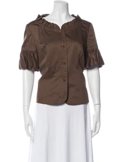 Pre-owned Escada Evening Jacket In Brown