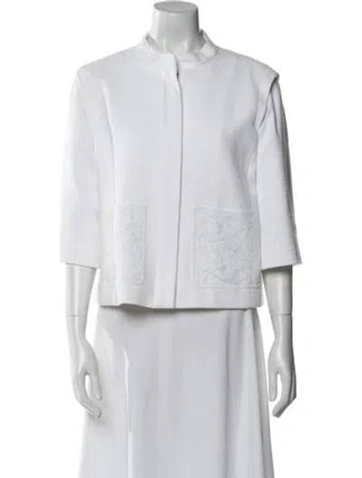 Pre-owned Escada Evening Jacket In White