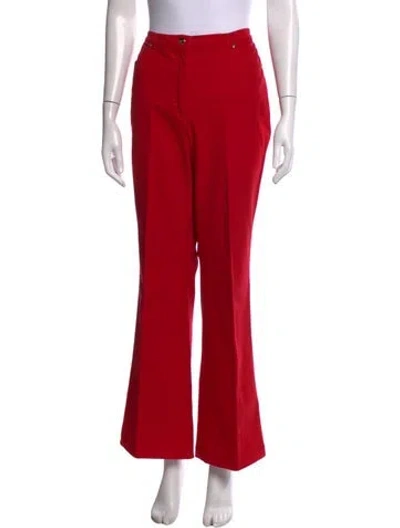 Pre-owned Escada Flared Pants In Red