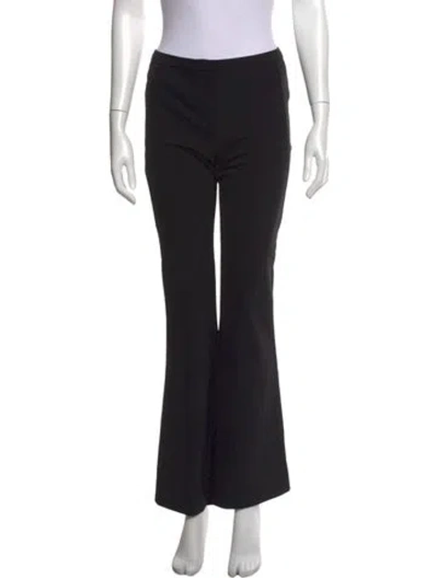 Pre-owned Escada Flared Pants In Black