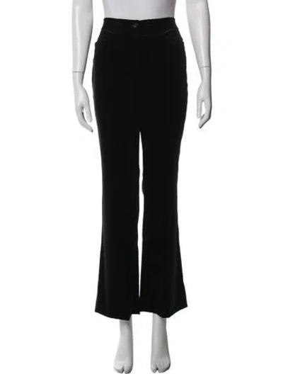 Pre-owned Escada Flared Pants In Black