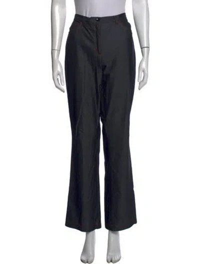 Pre-owned Escada Flared Pants In Black