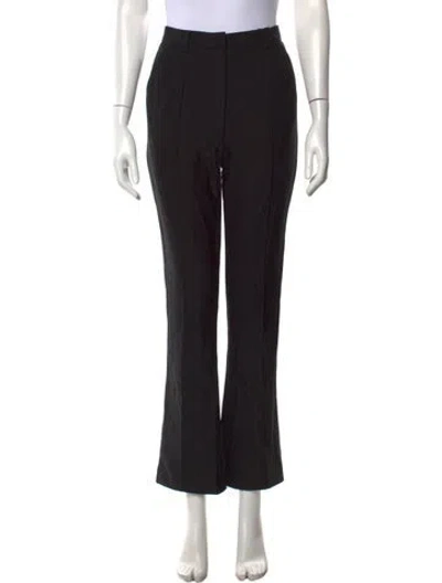Pre-owned Escada Flared Pants In Black