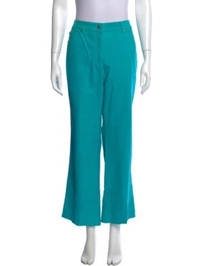 Pre-owned Escada Flared Pants In Blue