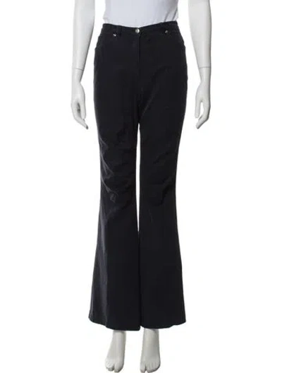 Pre-owned Escada Flared Pants In Blue