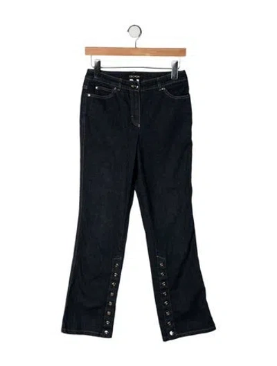 Pre-owned Escada Flared Pants In Blue
