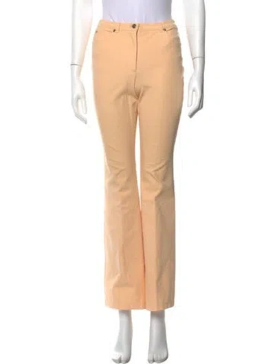 Pre-owned Escada Flared Pants In Neutrals