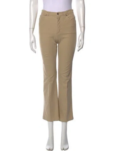 Pre-owned Escada Flared Pants In Neutrals