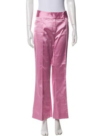 Pre-owned Escada Flared Pants In Pink