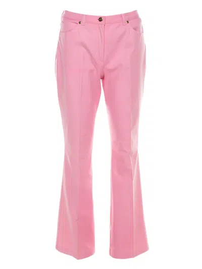 Pre-owned Escada Flared Trousers In Pink