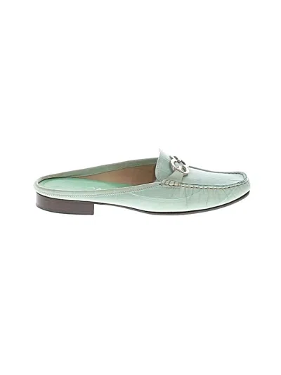 Pre-owned Escada Flats In Green