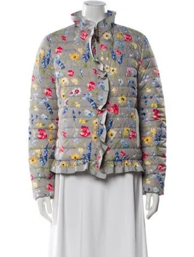 Pre-owned Escada Floral Print Evening Jacket In Multi