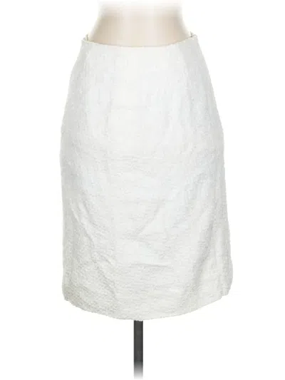 Pre-owned Escada Formal Skirt In White