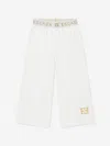 Escada Girls Embroidered Logo Bottoms In Ivory