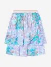 Escada Girls Layered Skirt In Blue