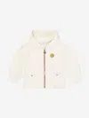 Escada Girls Logo Badge Zip Up Top In Animal Print