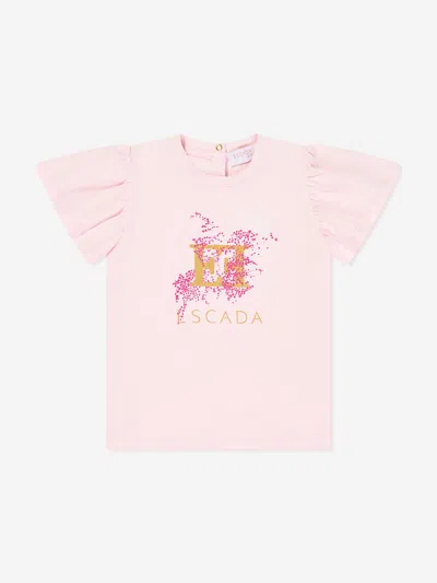 Escada Babies' Girls Logo Print T-shirt In Pink