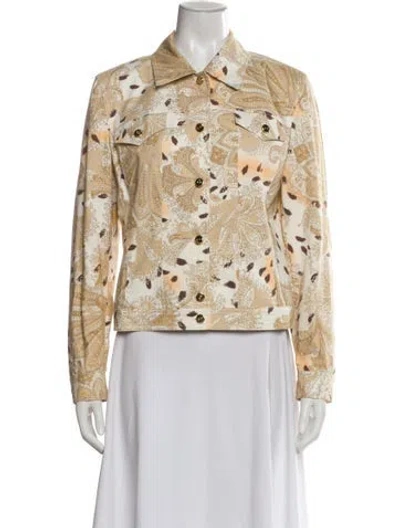 Pre-owned Escada Graphic Print Jacket In Neutral
