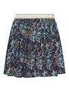 Escada Girls Printed Skirt In Blue
