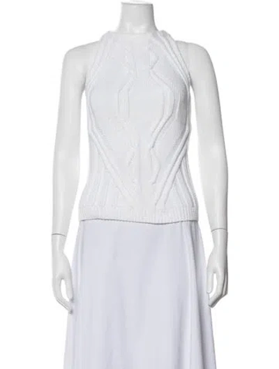 Pre-owned Escada Halterneck Sweater In Neutrals