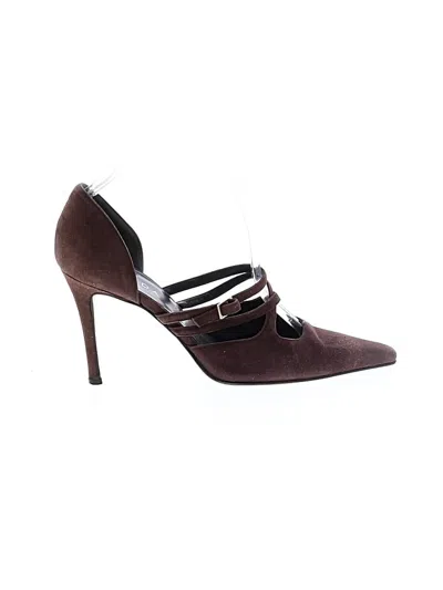 Pre-owned Escada Heels In Burgundy