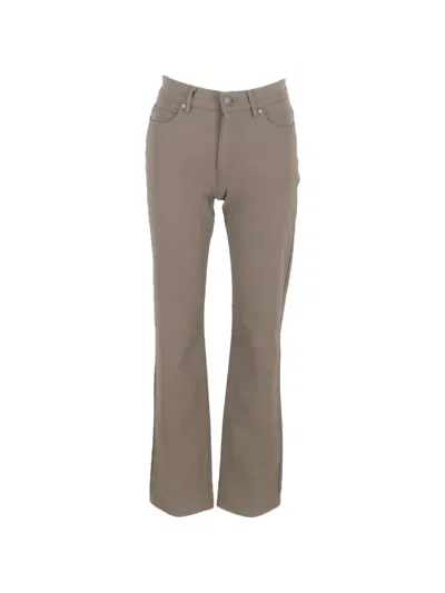 Pre-owned Escada High-rise Flared Trousers In Brown