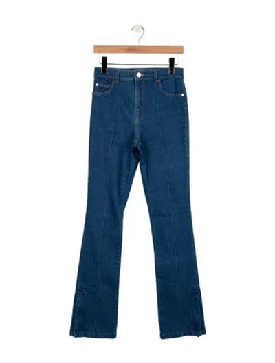 Pre-owned Escada High-rise Flared Jeans In Blue