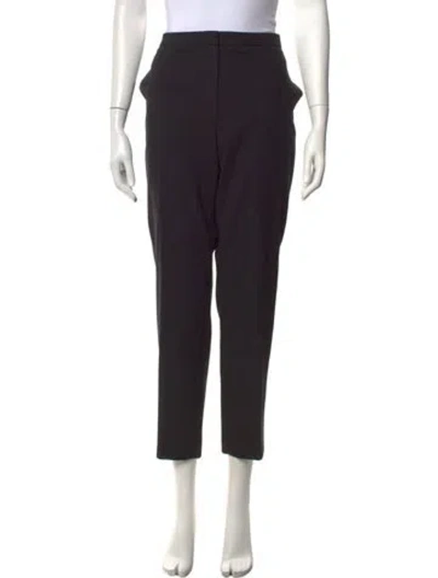 Pre-owned Escada High-rise Straight Leg Jeans In Black