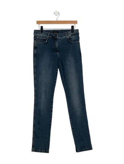 Pre-owned Escada High-rise Straight Leg Jeans In Blue