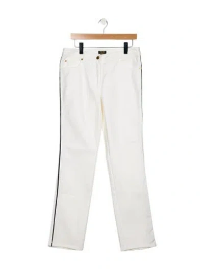 Pre-owned Escada High-rise Straight Leg Jeans In Blue