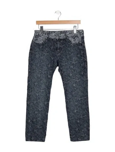 Pre-owned Escada High-rise Straight Leg Jeans In Blue