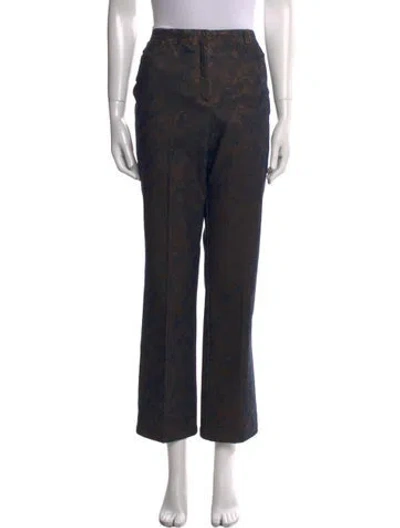 Pre-owned Escada High-rise Straight Leg Jeans In Multi