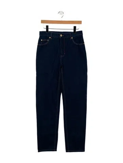 Pre-owned Escada High-rise Straight Leg Jeans W/ Tags In Blue