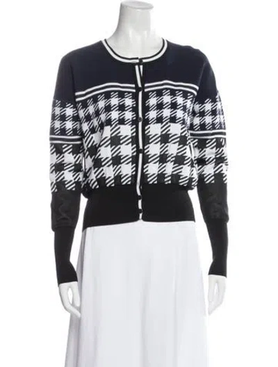 Pre-owned Escada Houndstooth Print Jacket In Multi