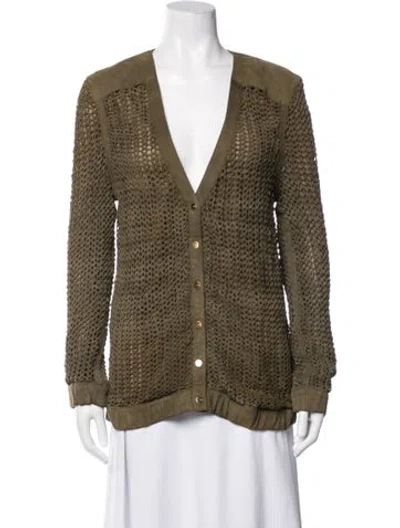 Pre-owned Escada Jacket In Green