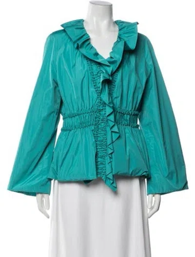 Pre-owned Escada Jacket In Green