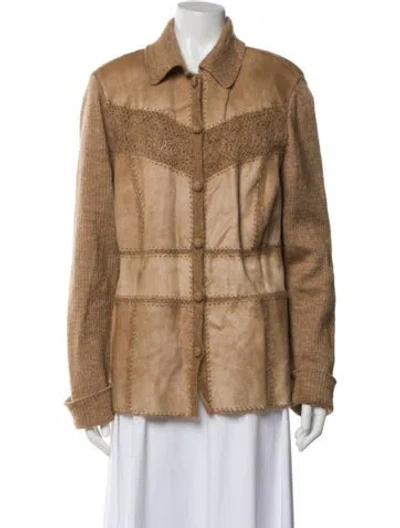 Pre-owned Escada Jacket In Neutral