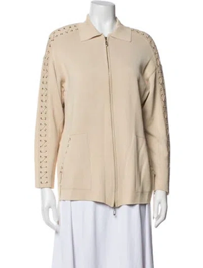 Pre-owned Escada Jacket In Neutral