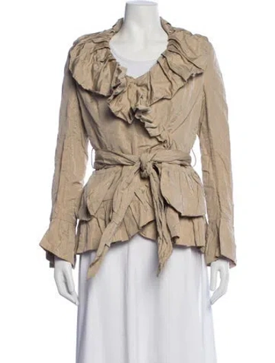 Pre-owned Escada Jacket In Neutrals