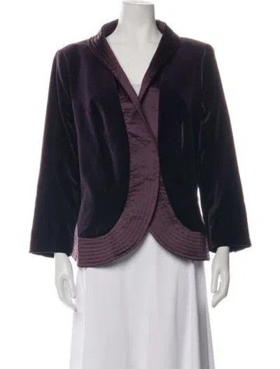 Pre-owned Escada Jacket In Purple