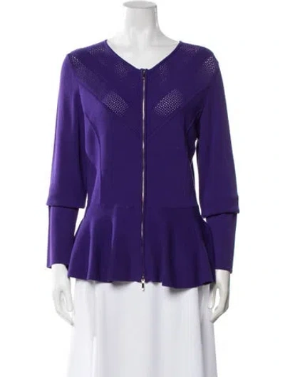 Pre-owned Escada Jacket W/ Tags In Purple