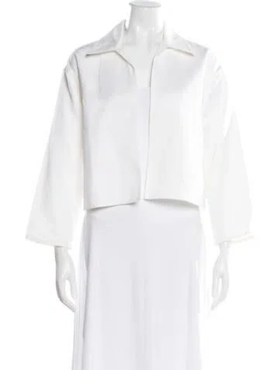 Pre-owned Escada Jacket In White