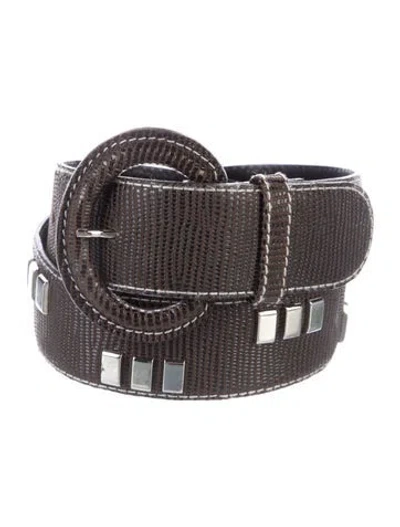 Pre-owned Escada Karung Waist Belt In Brown