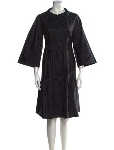 Pre-owned Escada Knee-length Dress In Black