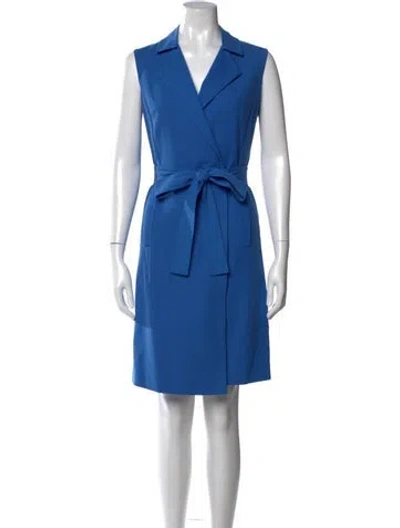 Pre-owned Escada Knee-length Dress In Blue