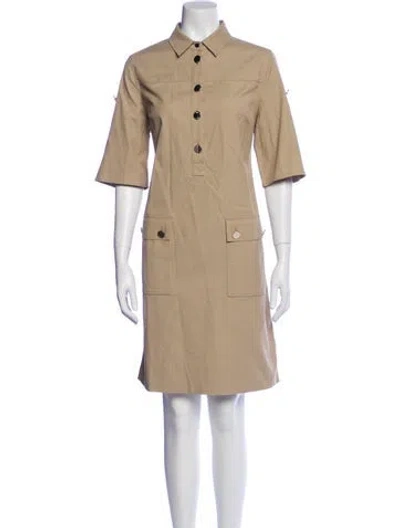 Pre-owned Escada Knee-length Dress In Neutral