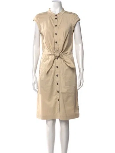 Pre-owned Escada Knee-length Dress In Neutral