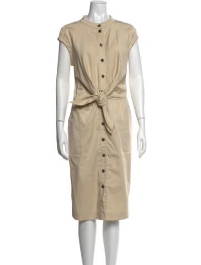 Pre-owned Escada Knee-length Dress In Neutral