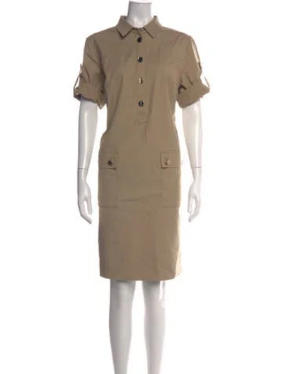 Pre-owned Escada Knee-length Dress In Neutrals