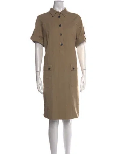 Pre-owned Escada Knee-length Dress In Neutrals